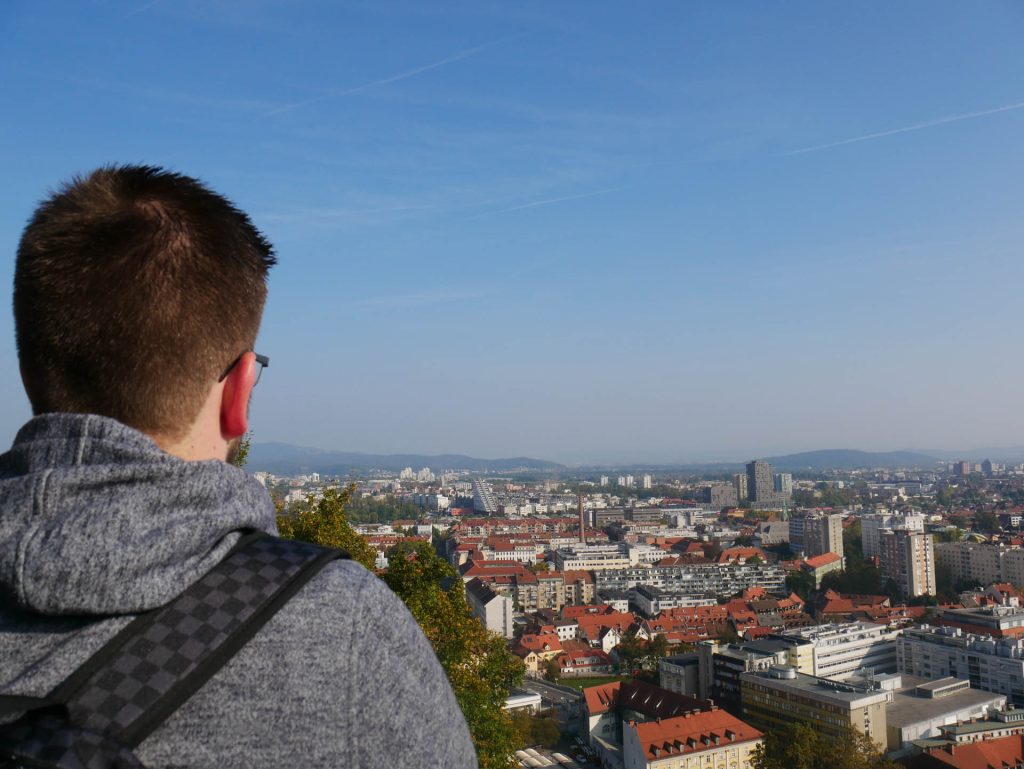 Alex auf Ljubljana Schloss