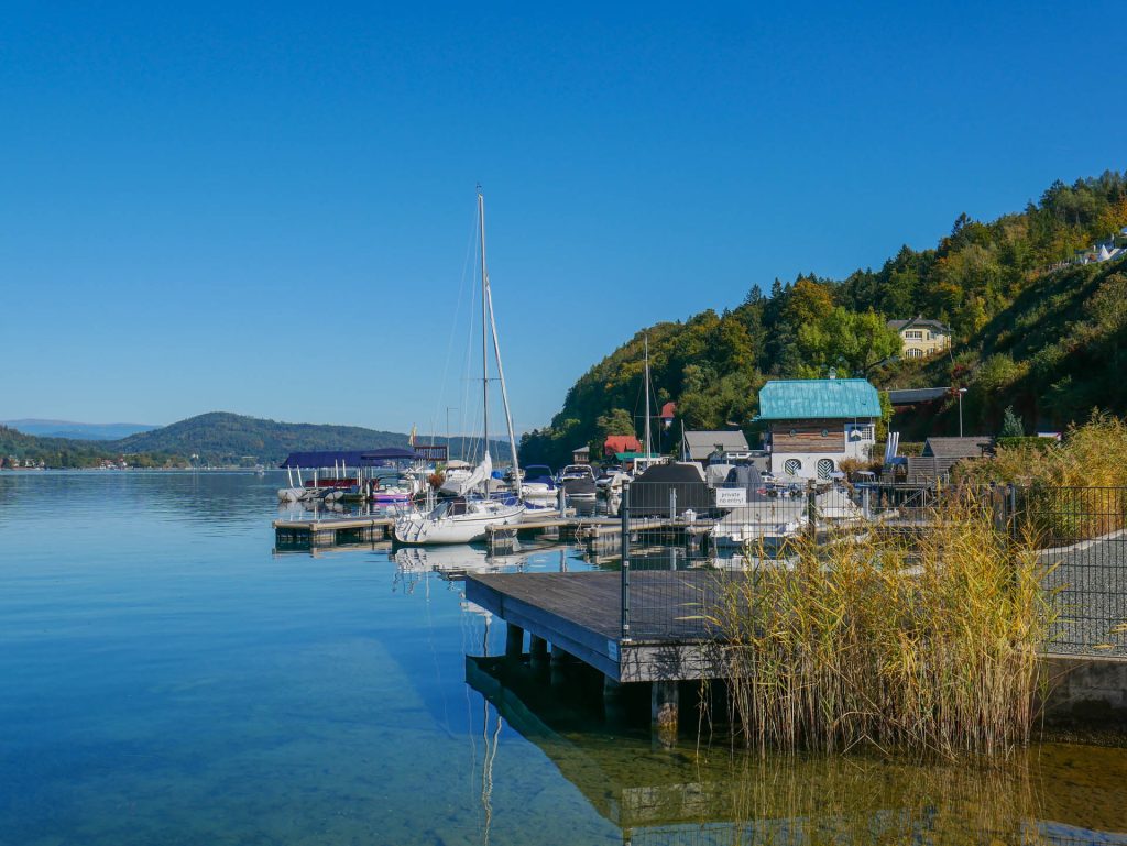 Am Boden des Wörthersee bei Klagenfurt in Kärnten