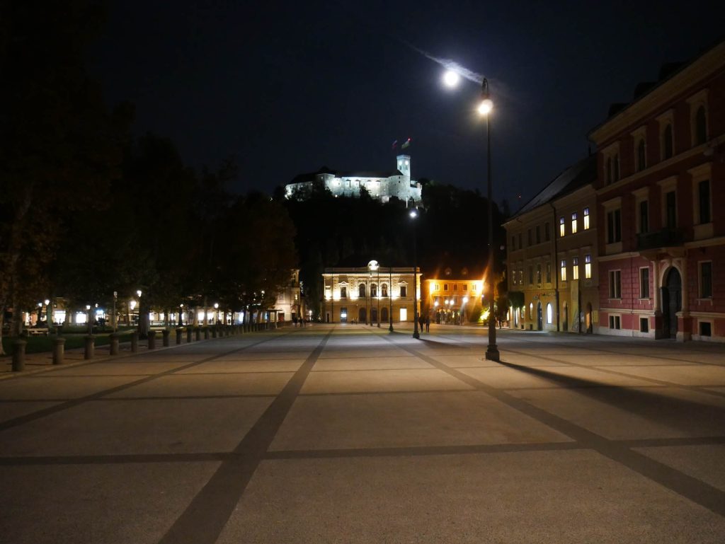 Ljubljana bei Nacht