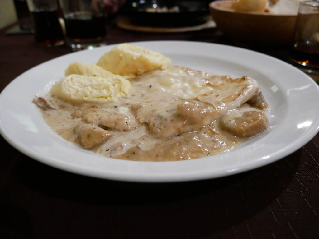 Gnocchi im Restaurant in Ljubljana