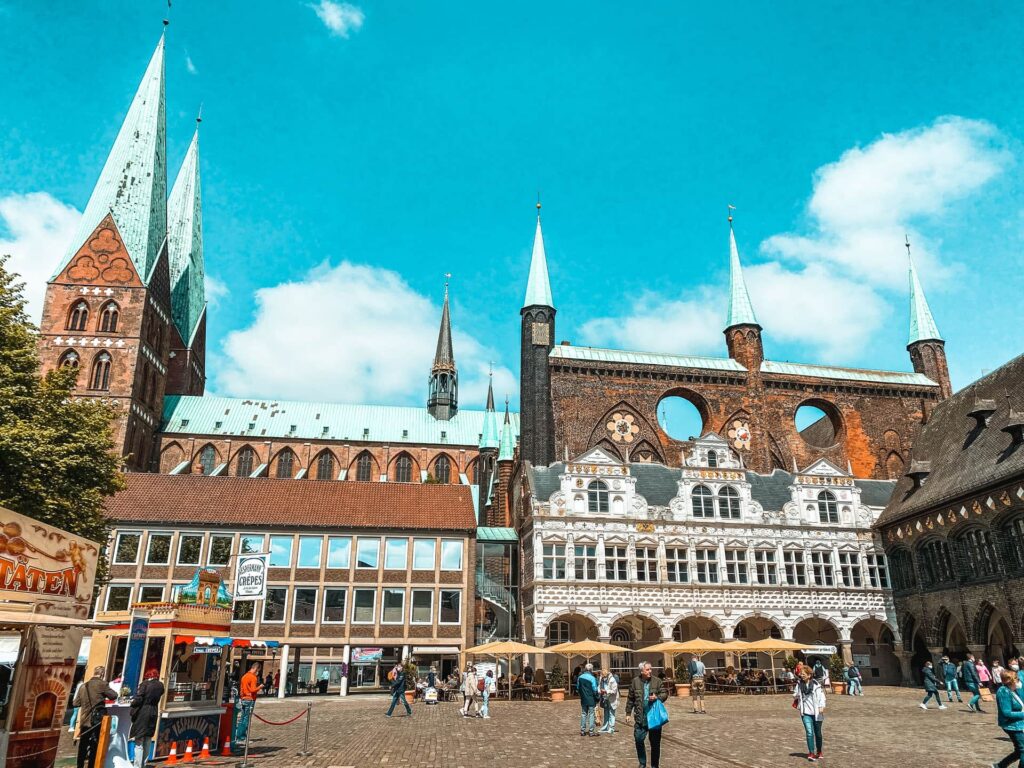 Marktplatz Lübeck, eine der Sehenswürdigkeiten in Lübeck