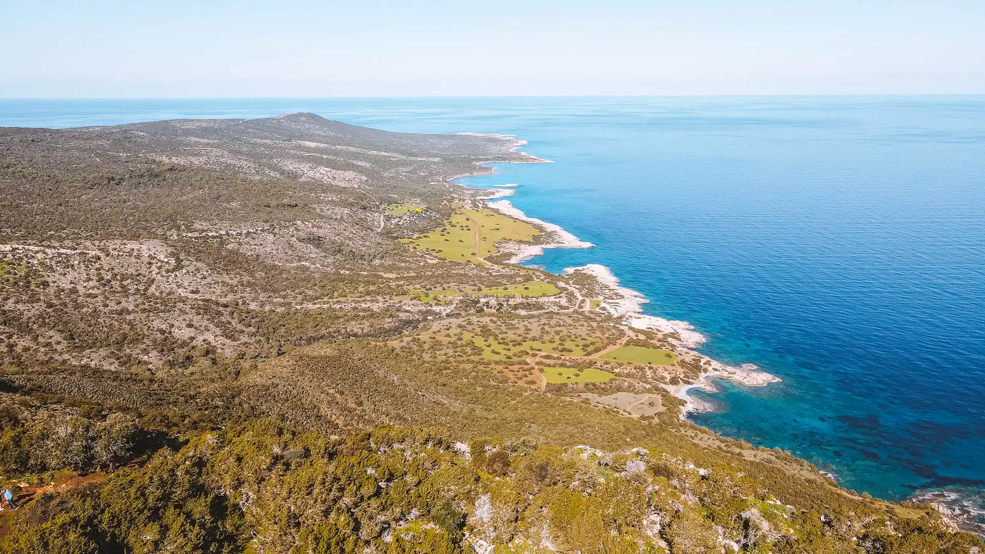 Ausblick Blue Lagoon Akamas Halbinsel Zypern - Sehenswürdigkeiten auf Zypern