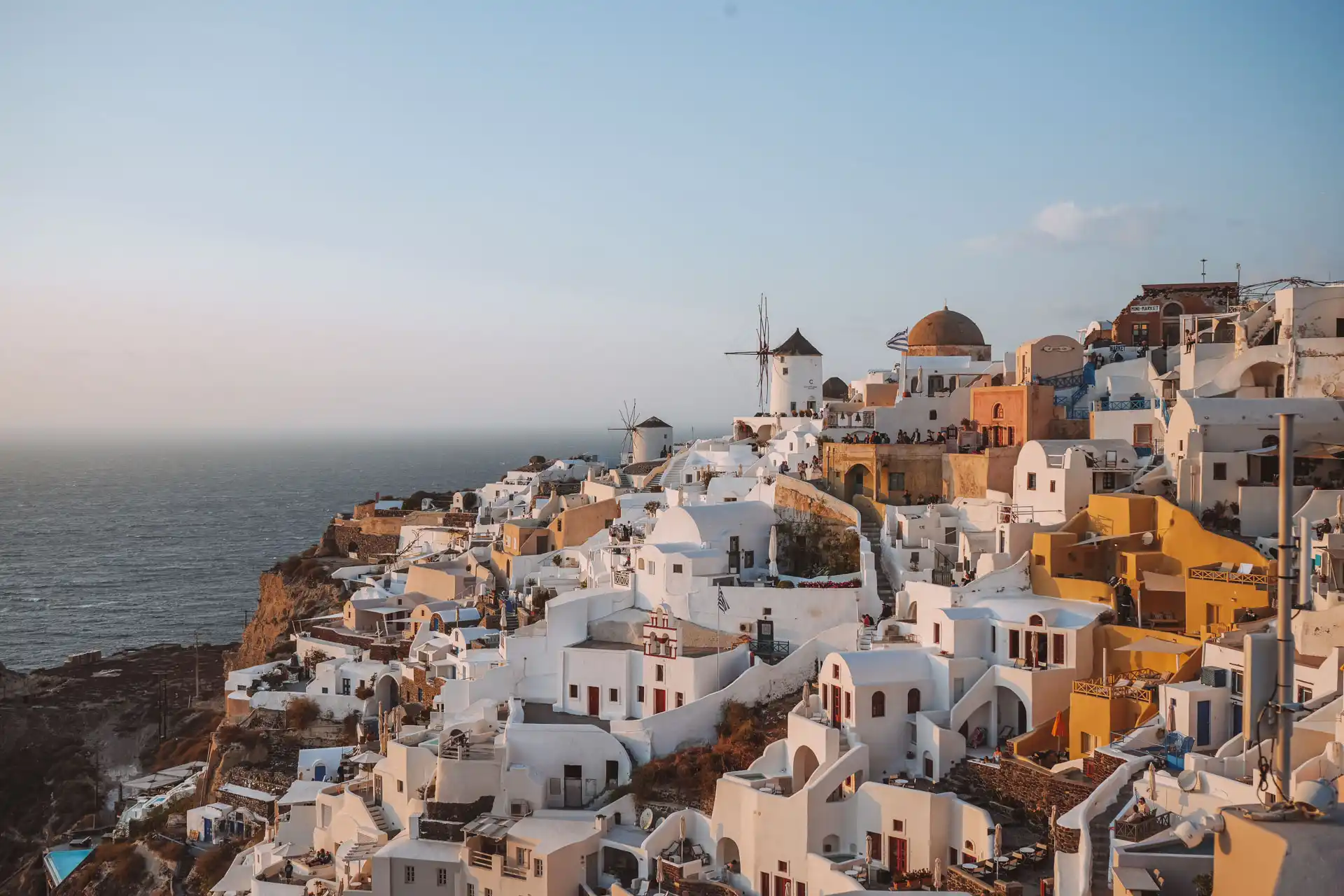 Ausblick Oia Santorini Sehenswürdigkeiten