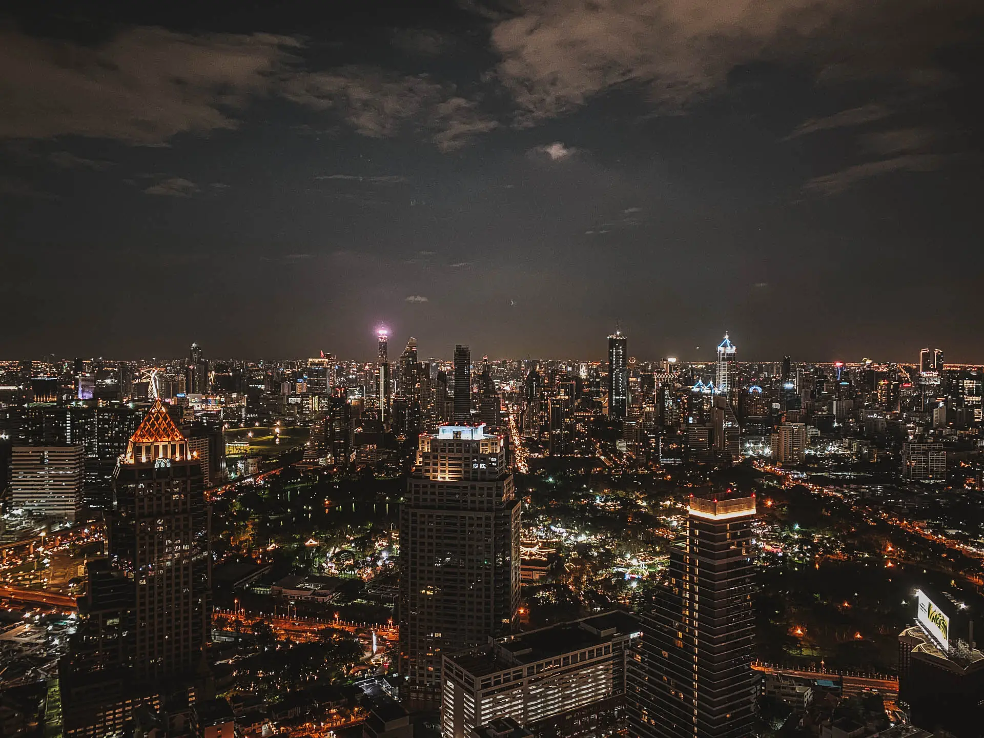 Bangkok von oben Dachterrasse