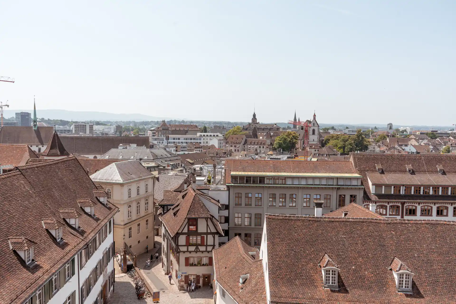 Basel von oben Aussicht vom Basler Münster
