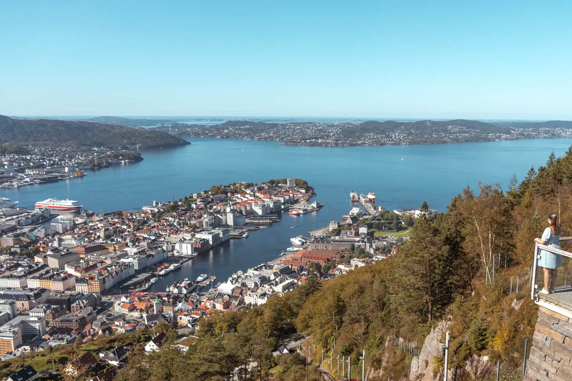 Bergen Ausblick auf die Stadt