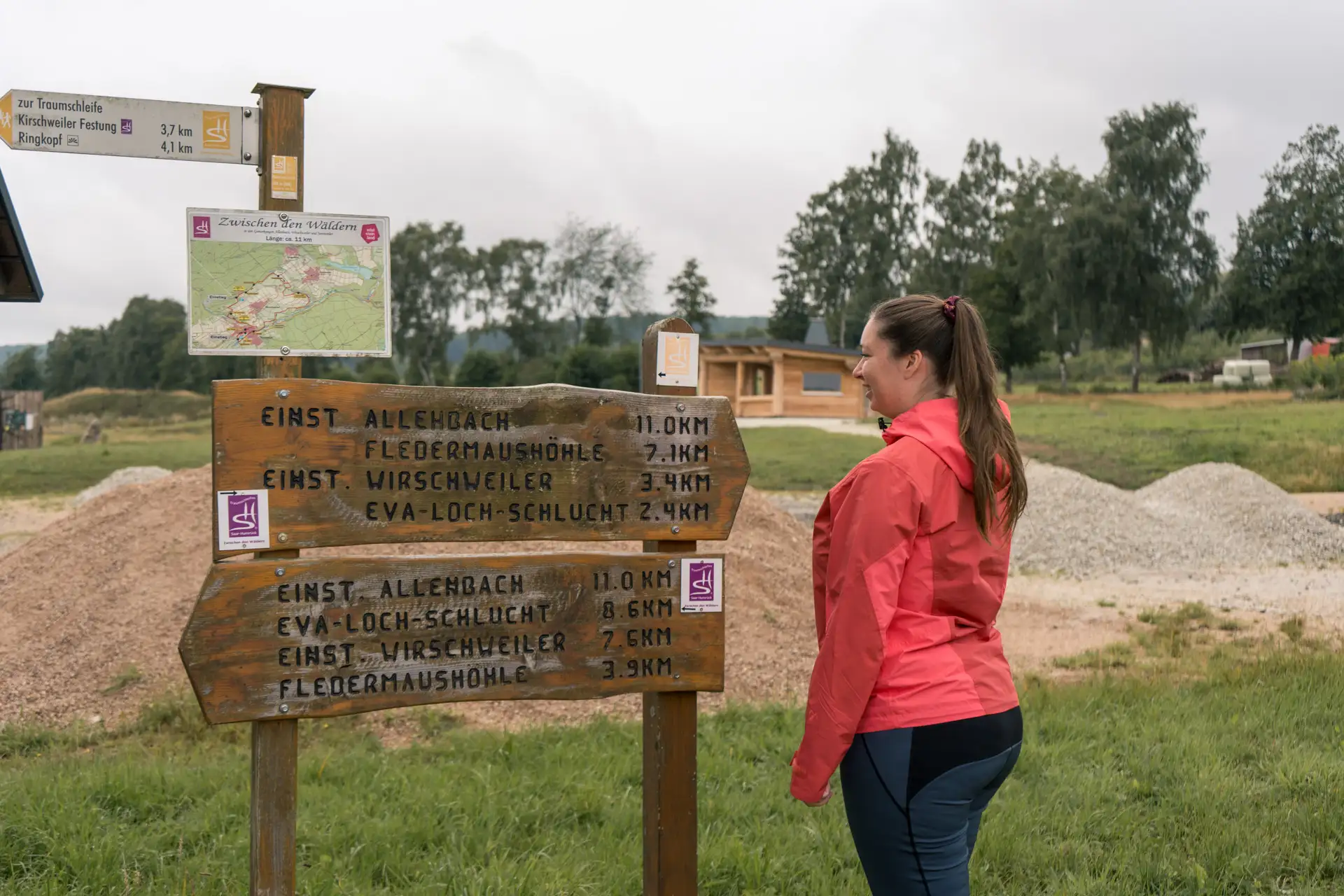 Beschilderung Wanderung Hunsrück Hochwald