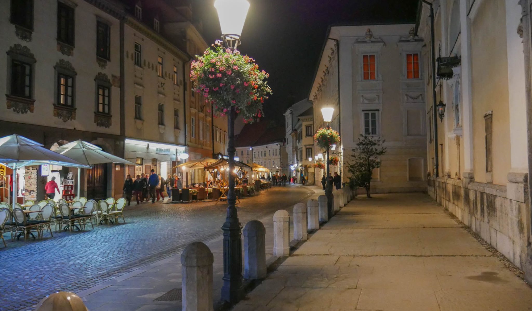 Ljubljana bei Nacht